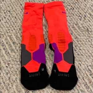 Neon Coral Nike Elite Socks